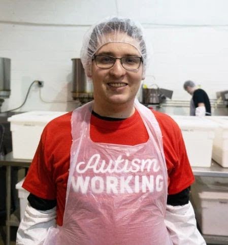 adult with differing abilities employed by popcorn for the people