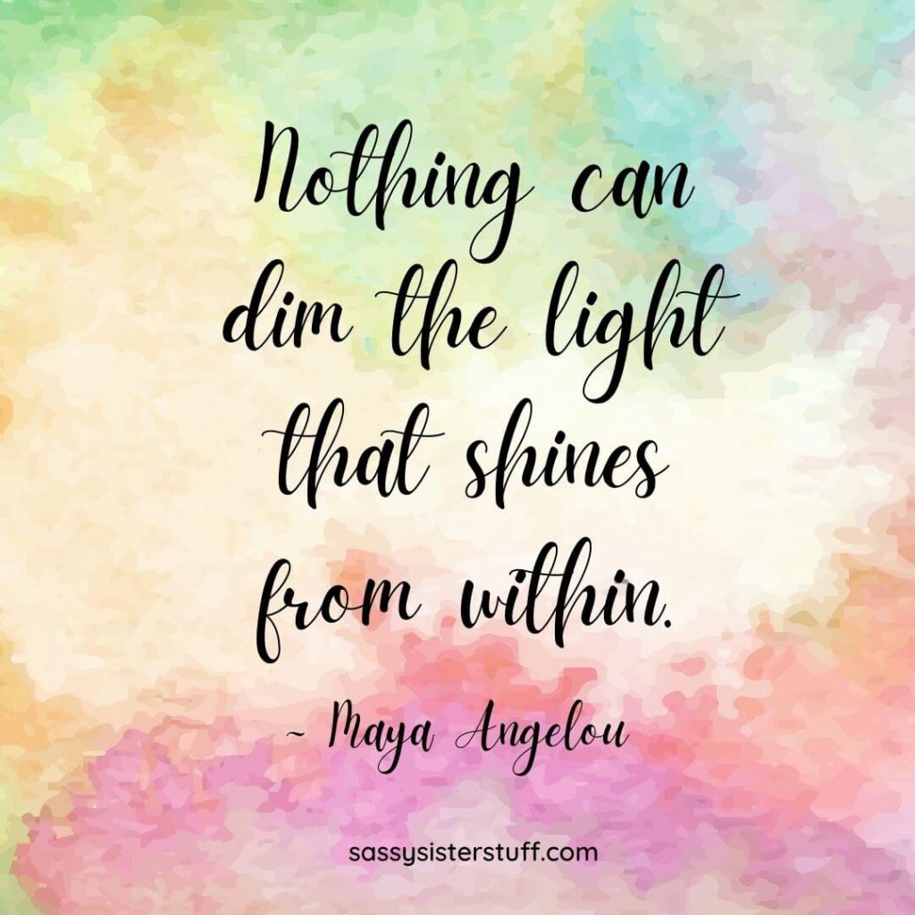 watercolor pastel background with an empowering quote