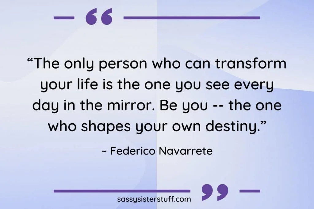 change your mindset quote by fererico navarrete on a lavender background