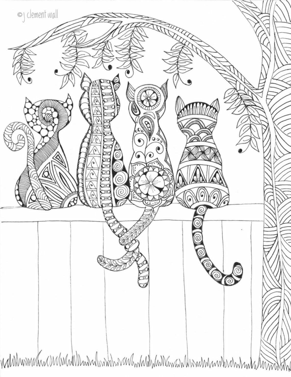 19 Calming Coloring Pages for a Beautiful Spring (Free) | Sassy Sister ...