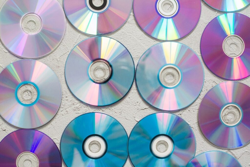 Collections of CDs and DVDs
