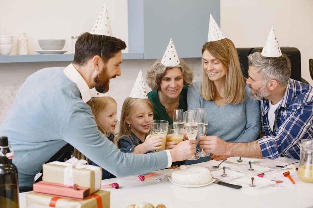 Grandparents celebrating achievements