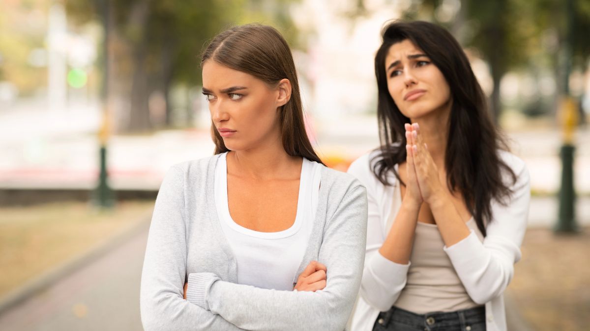 friends upset outside