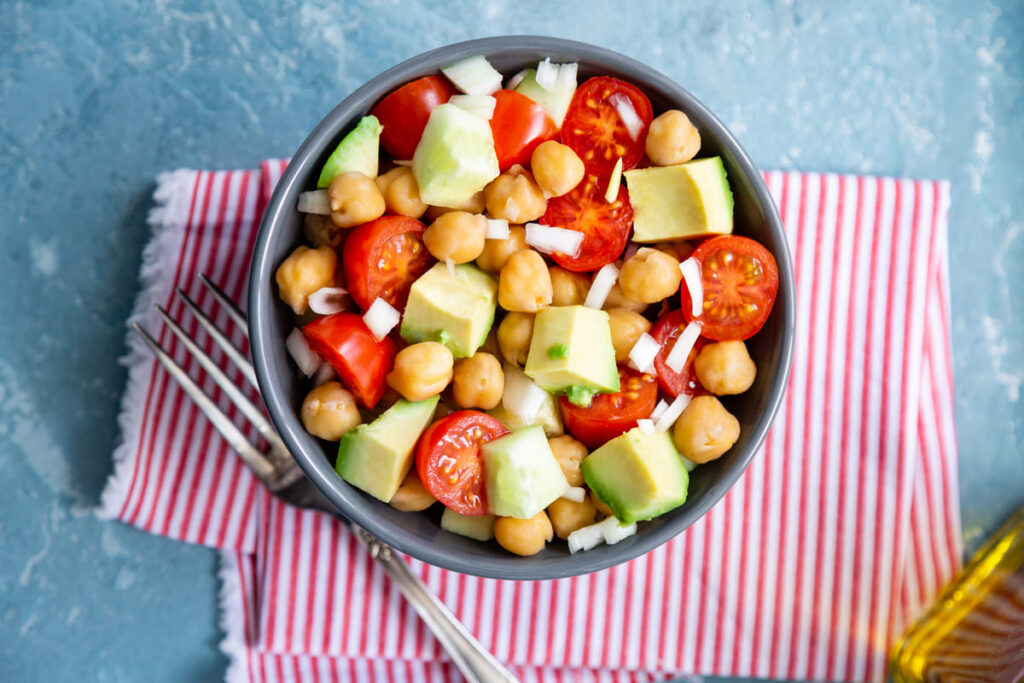 Avocado and Chickpea Salad
