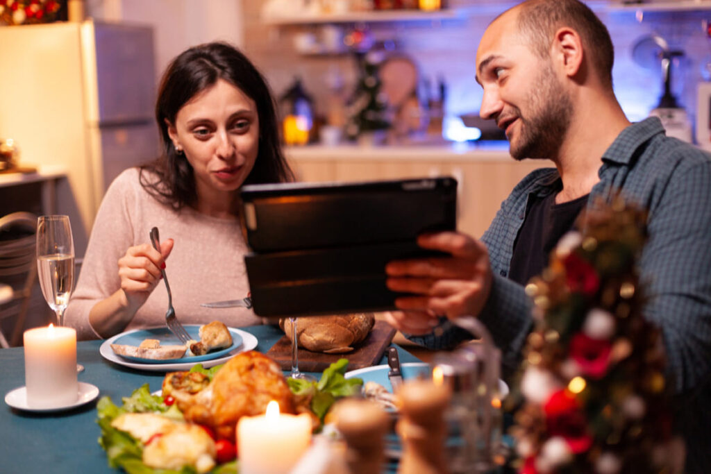 Organize a rotating virtual dinner party