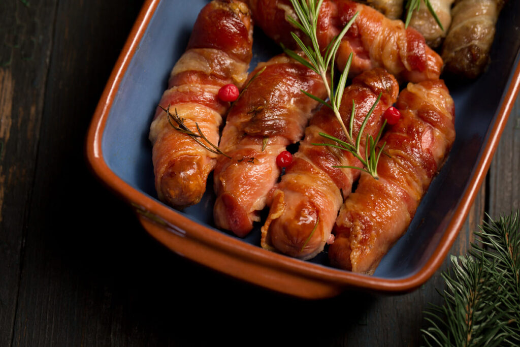 Pigs in a Blanket with Turkey Sausage