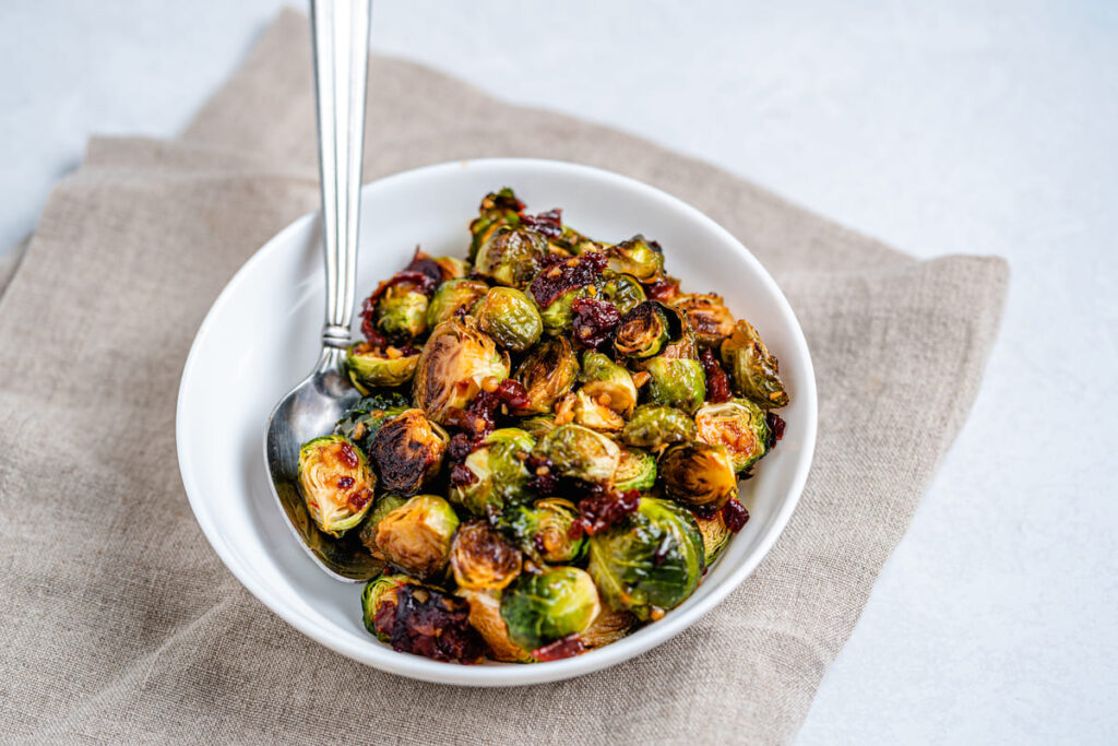 Roasted Brussels Sprouts with Balsamic Glaze