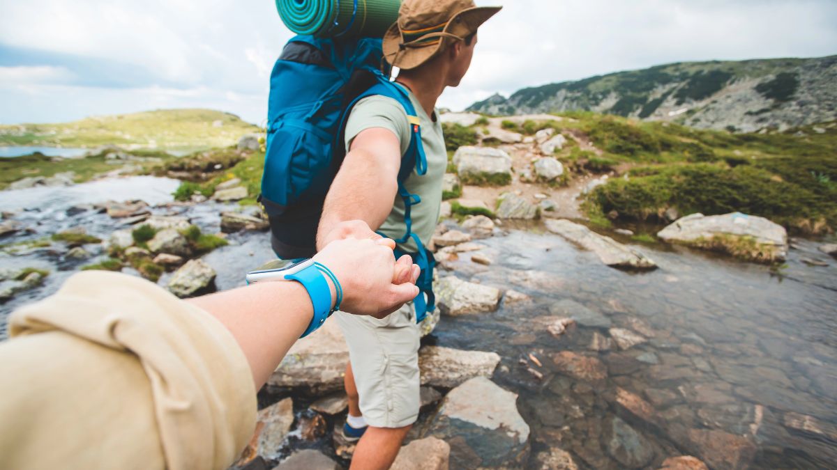 couple hiking