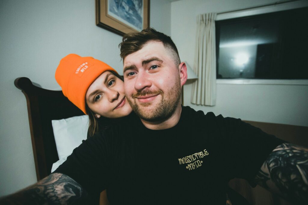 mature couple in soft natural lighting