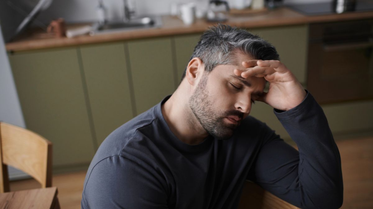 tired stressed man