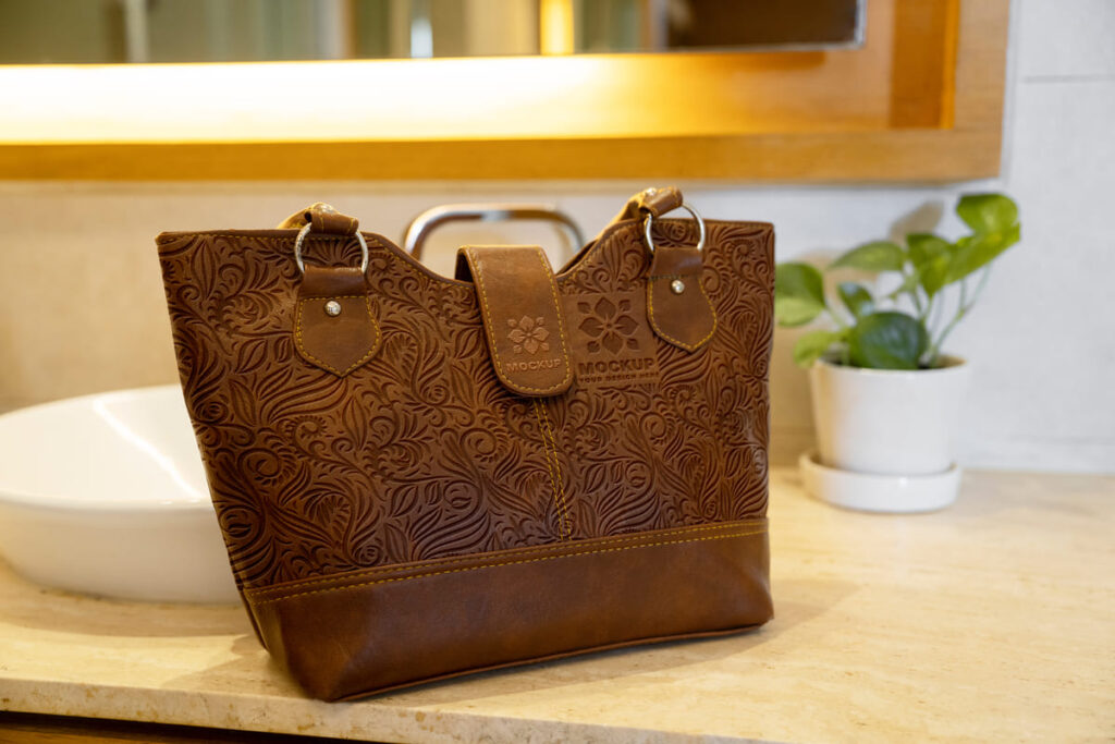 A versatile leather tote bag