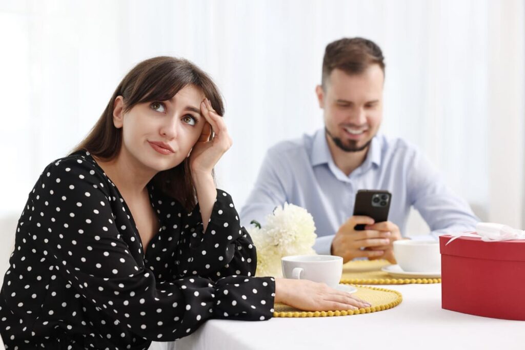 Constantly checking your phone during conversations