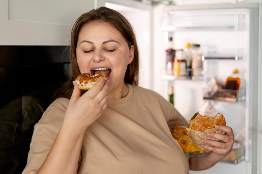 Consuming excessive sugar