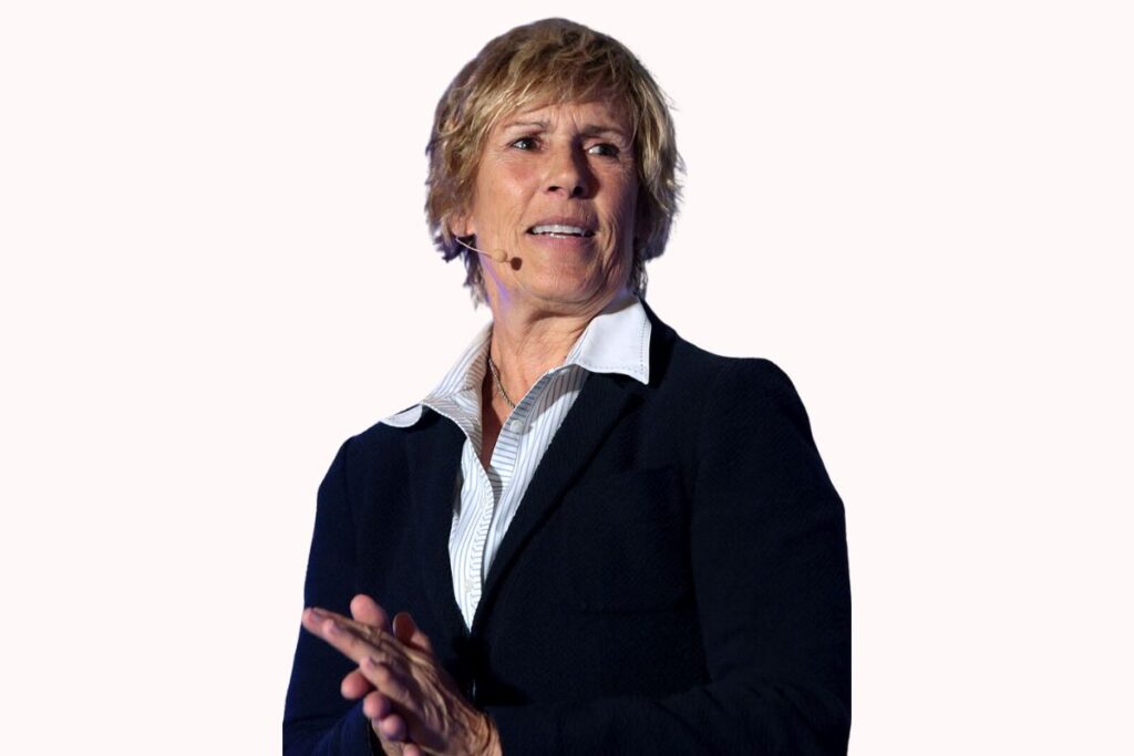 Diana Nyad completing Cuba-Florida swim at 64