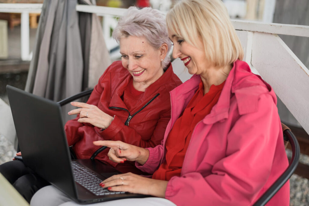 Discussing the importance of adapting to technology