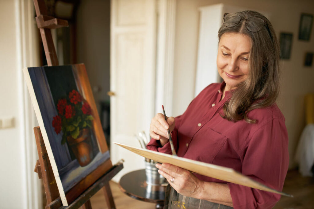 Explore painting or pottery workshops