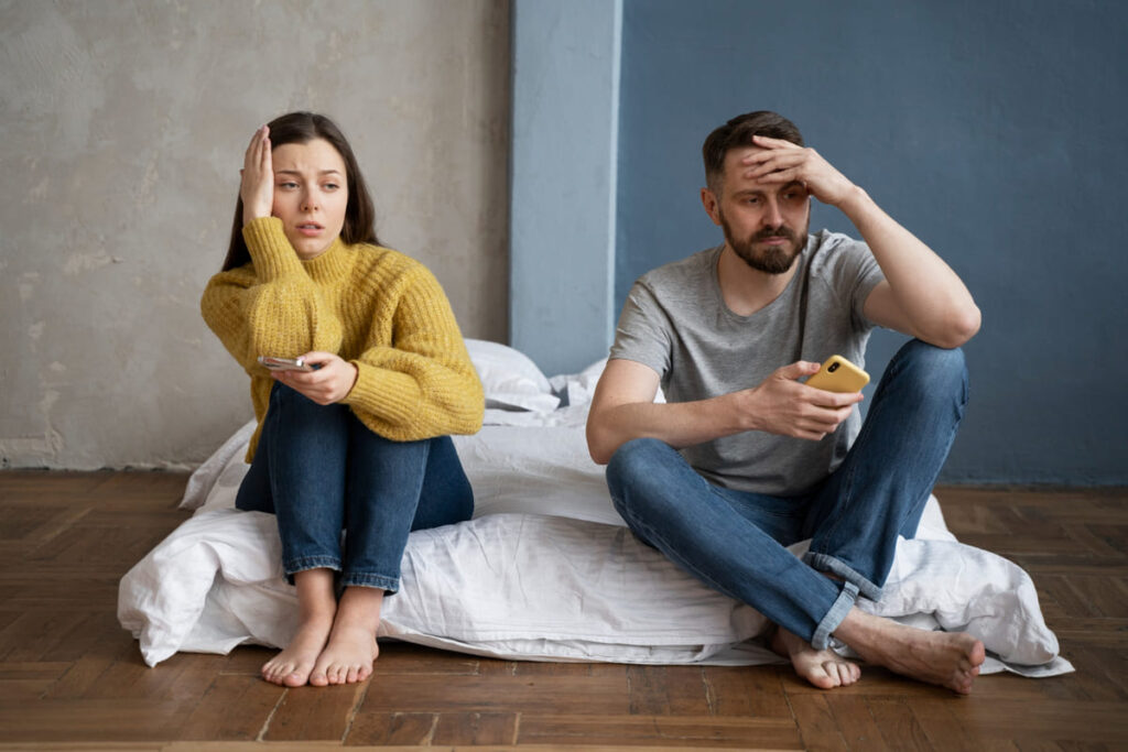 Feeling drained or anxious after spending time together