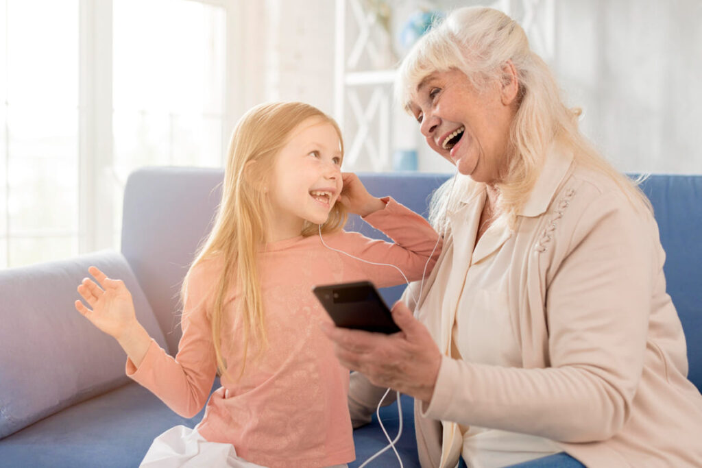 Finding new music styles thanks to grandchildren's playlists