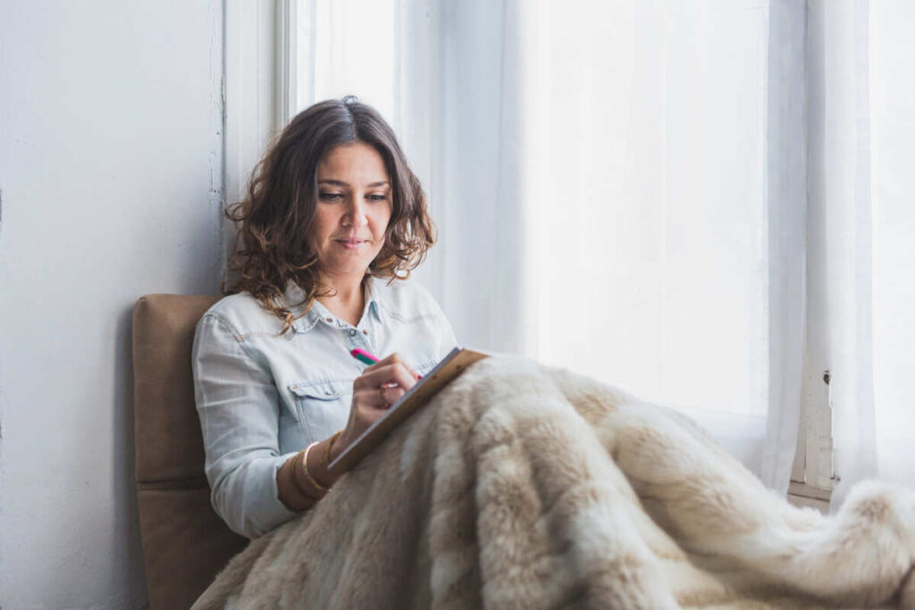 Journal your thoughts before bed