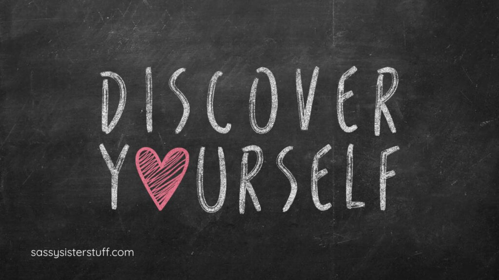 DISCOVER YOURSELF written on a blackboard.