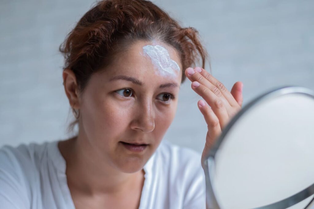 Overusing harsh skincare products