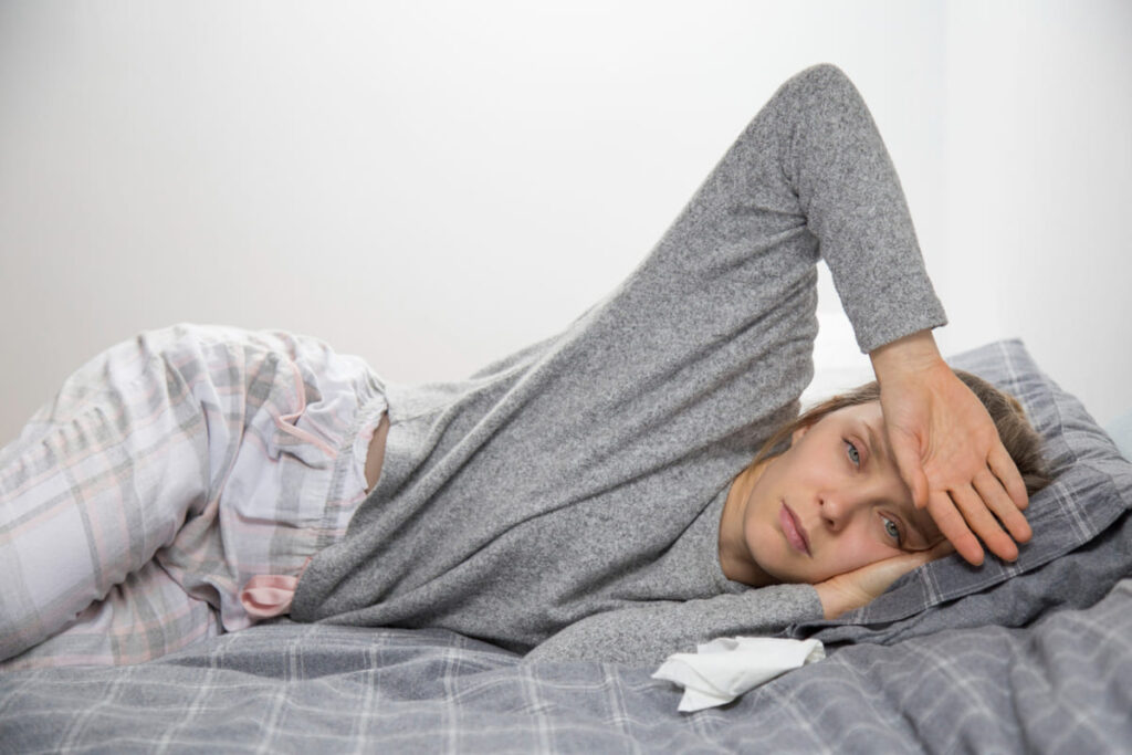 Trouble sleeping or oversleeping
