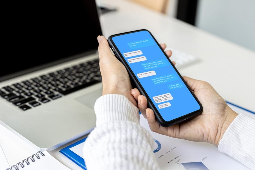 Use status messages on chat apps to signal busy