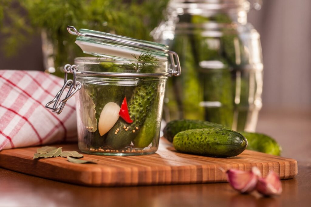 Always having a jar of homemade pickles ready