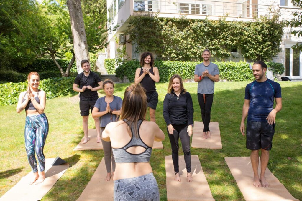 Attend community yoga classes
