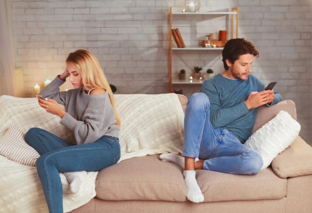 Avoids discussing future plans together