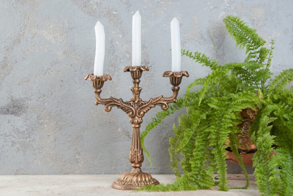 Brass candle holders