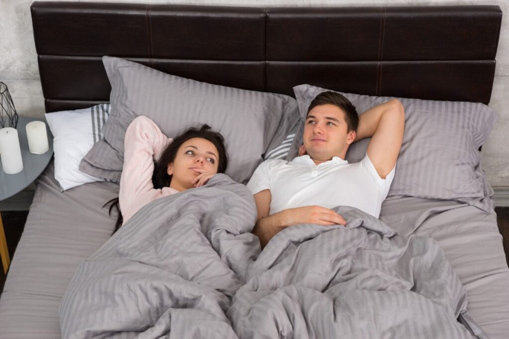 Claiming the entire bed without fighting