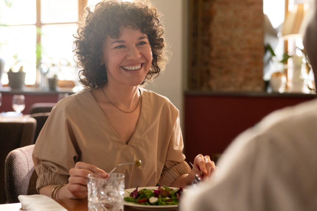 Compliment her genuine smile