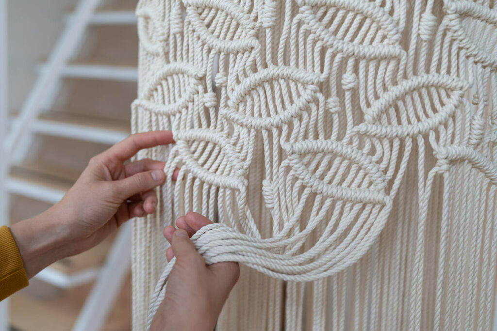 Hang a DIY macrame wall hanging
