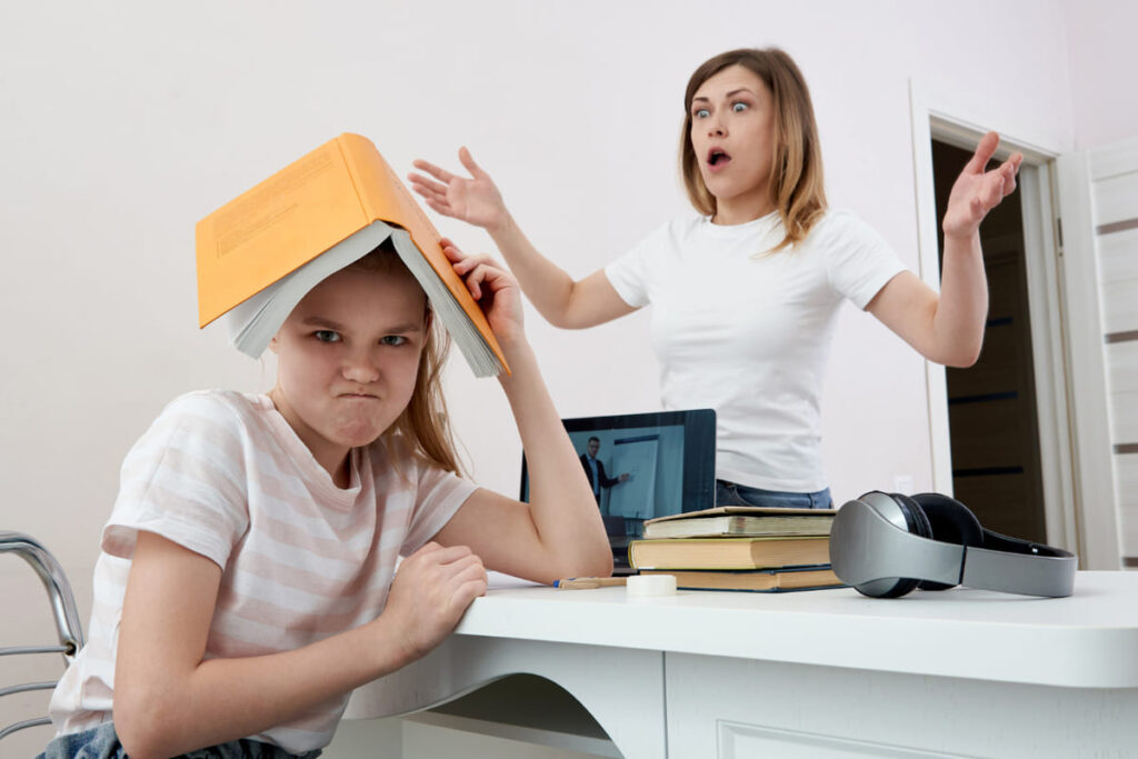 Ignoring rules at home and school