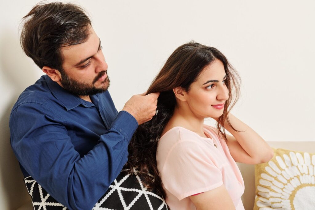 Messing up each other’s hair with no complaints