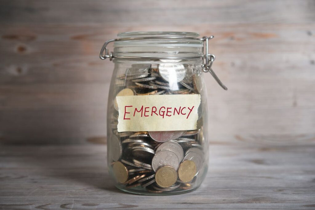 No emergency savings