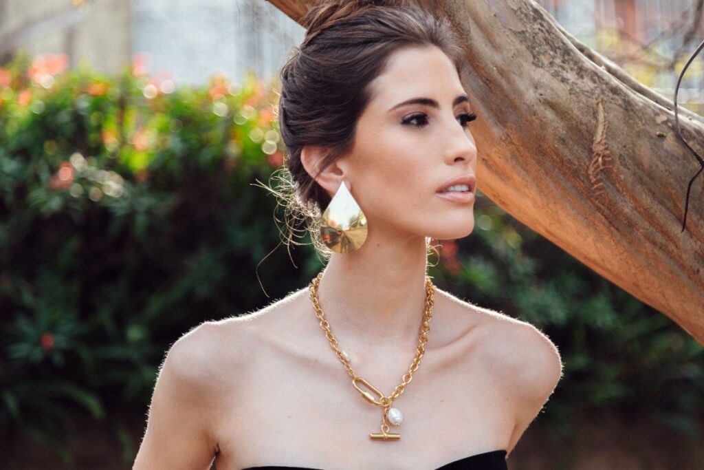 Overly flashy costume jewelry