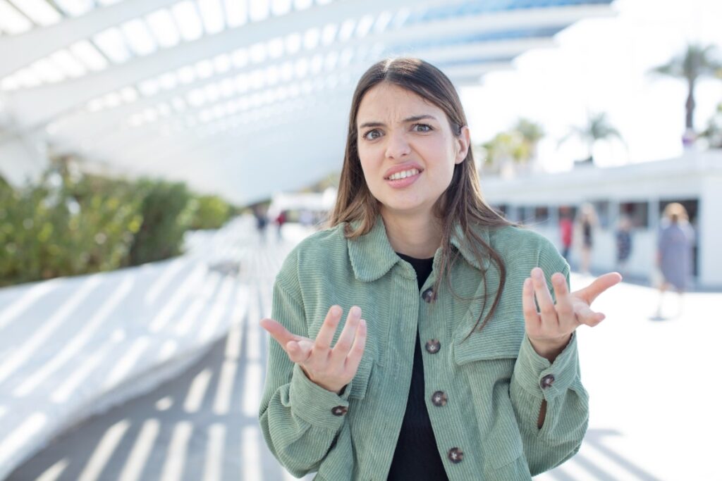 Overusing hand gestures