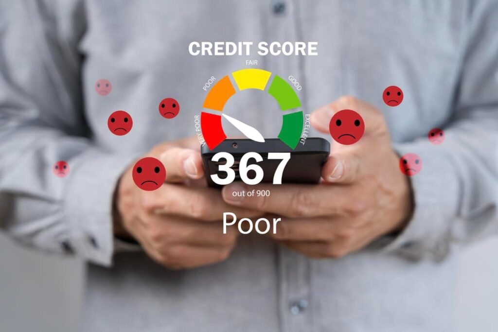 Poor credit score