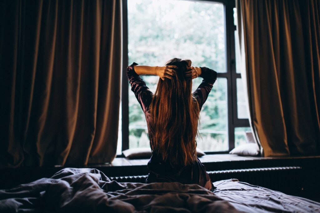Remote-controlled blackout curtains