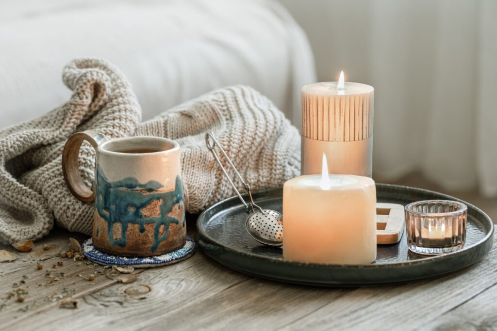 Scented soy candles