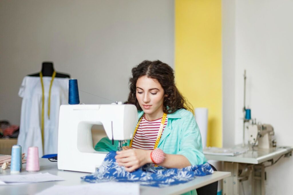 Sewing and mending clothes