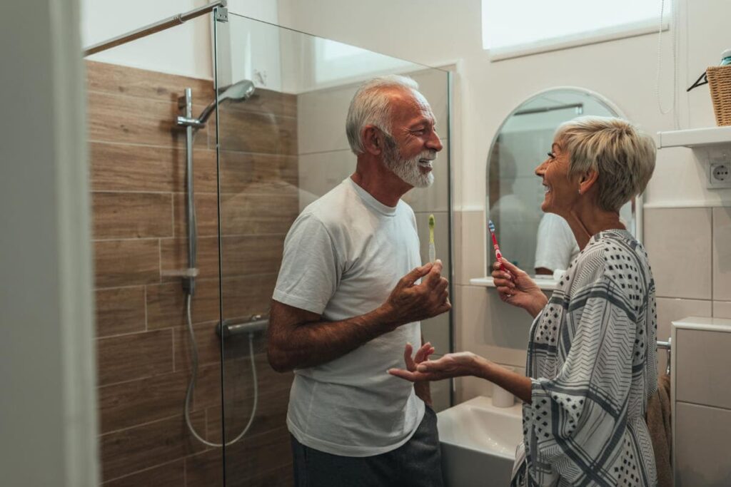 Sharing bathrooms without privacy