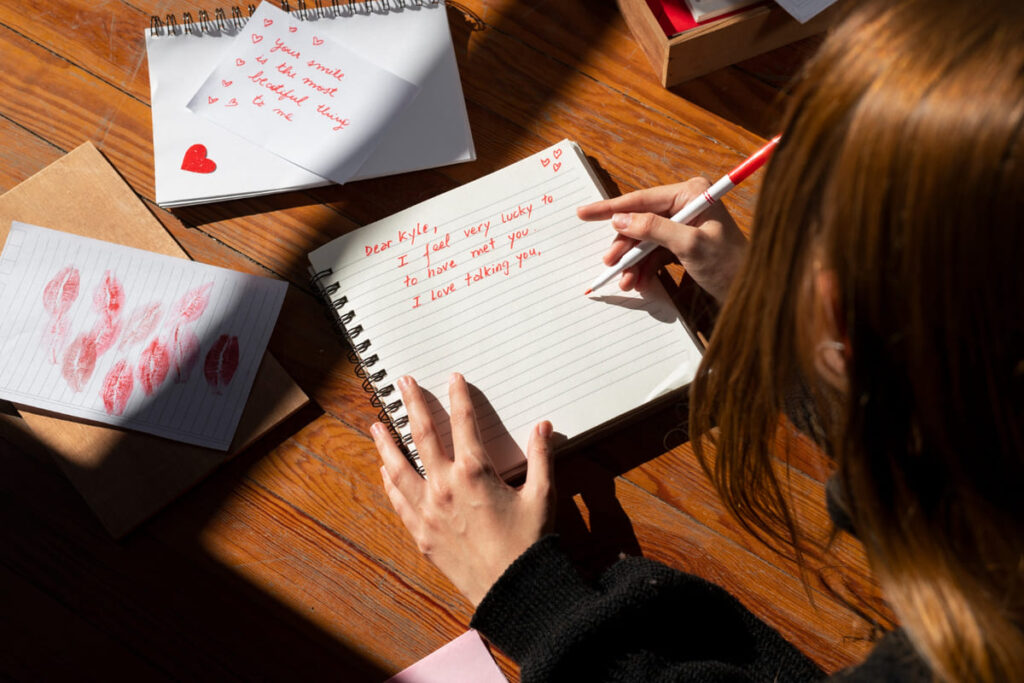 She leaves loving notes for you to find