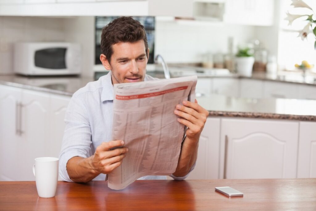 Sunday newspaper delivery