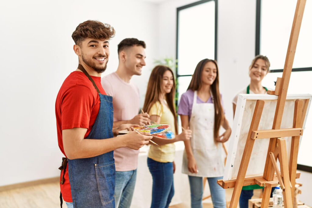 Take part in art classes at community centers