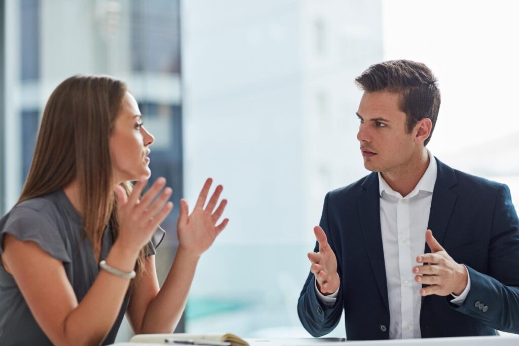 They avoid direct eye contact when talking to you