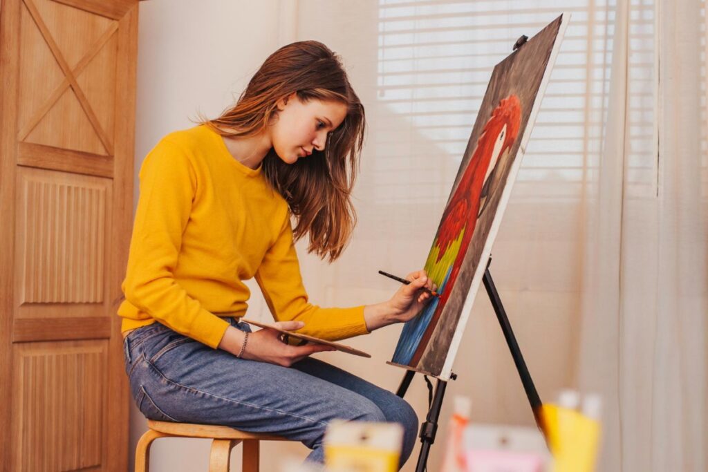 They distract themselves with creative hobbies