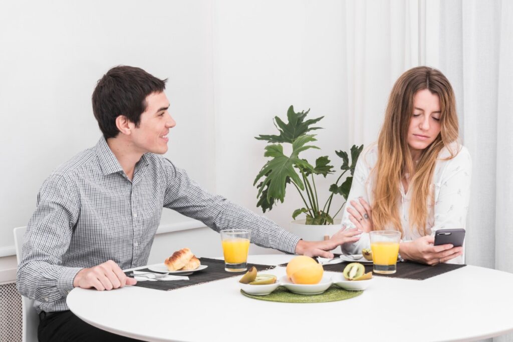 They seem distracted or distant when you talk
